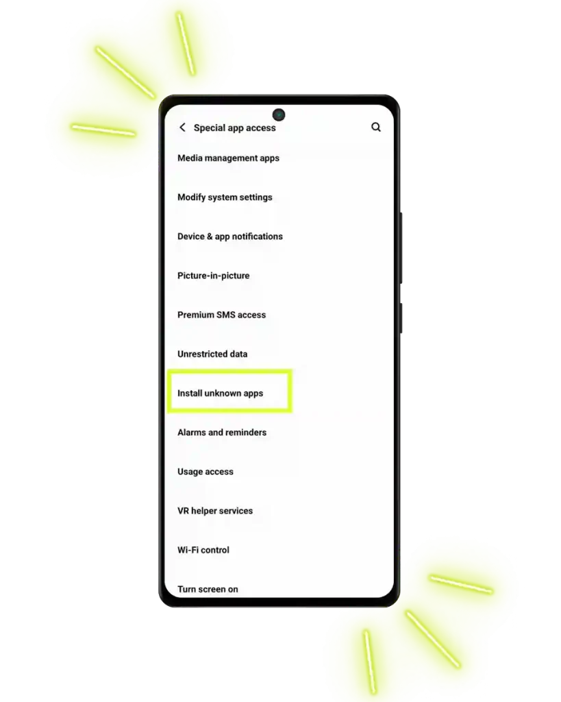 install unknown apps